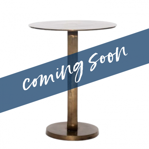 Hammered Brushed Brass Bar leaner